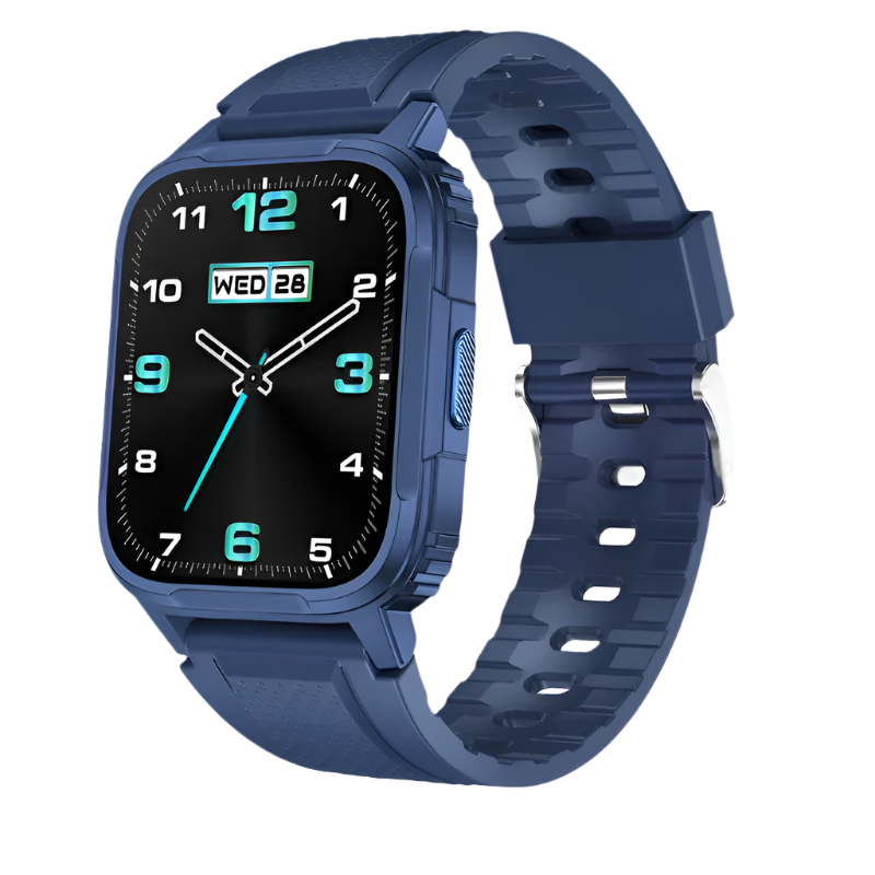 Sporty Smart Watch - Multi-Function Fitness Tracker with Steel Band