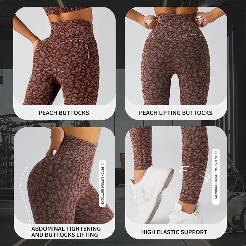 Leopard Seamless Yoga Leggings